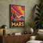 Postcard from Mars Retro - Wrapped Canvas-766842436-766842493