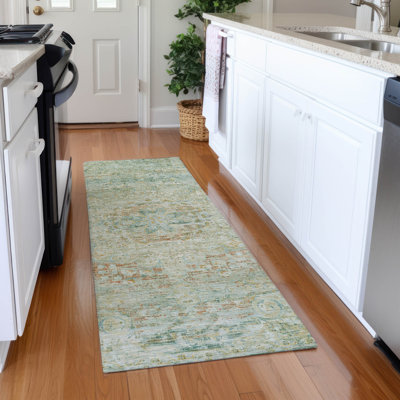 Tapis intérieur / extérieur vert Rosantha