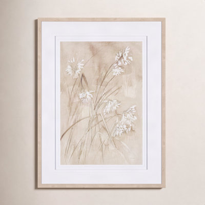 Wildflowers I Charcoal Hand-Embellished Print