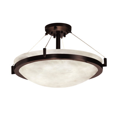 Wisby - Ring Family Simple Bowl LED Semi Flush Mount