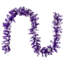 Pre-Lit Artificial Flocked Pine Christmas Garland - 9' - Clear Lights-1802180512