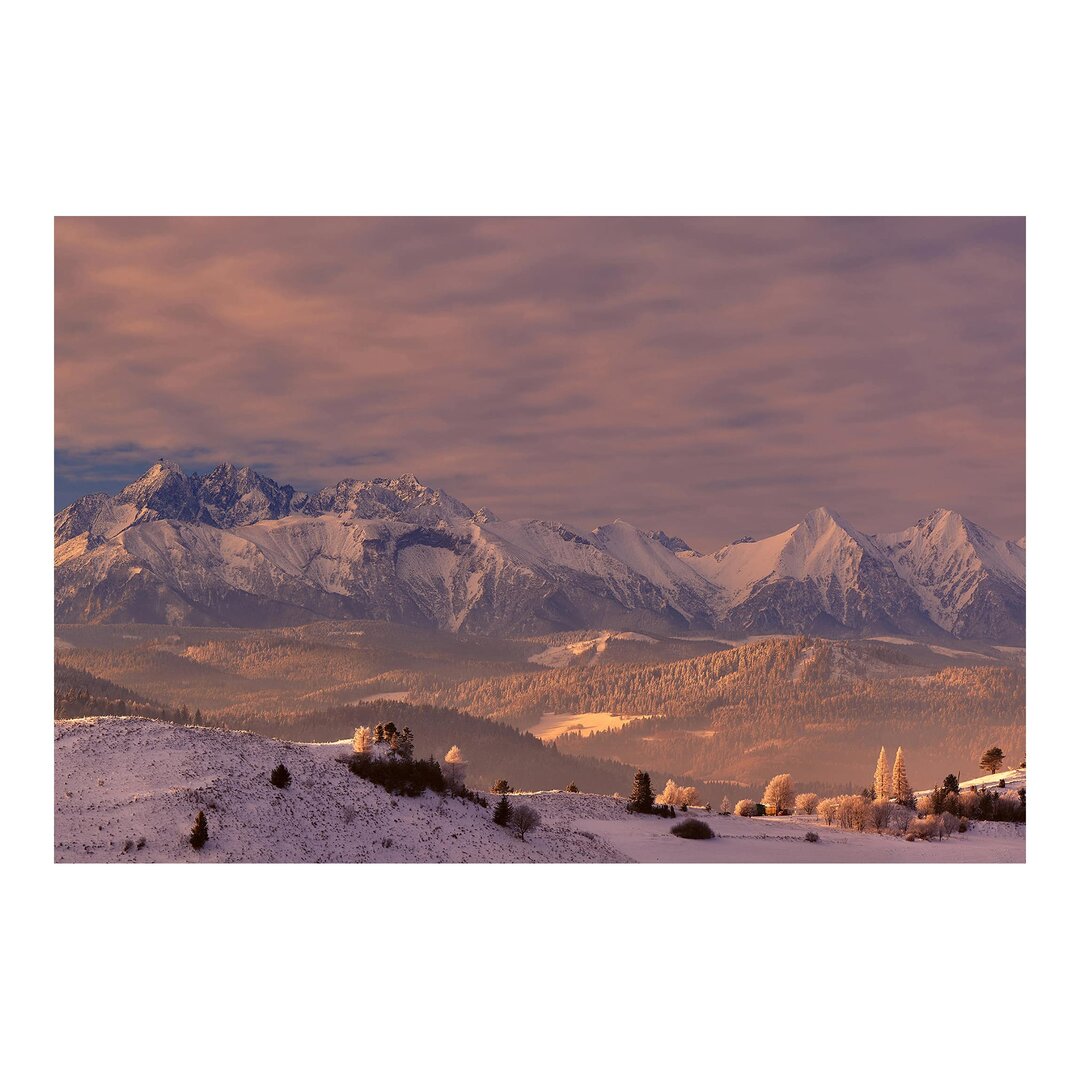 Strukturierte Fototapete High Tatras in the Morning 2,25 m x 384 cm