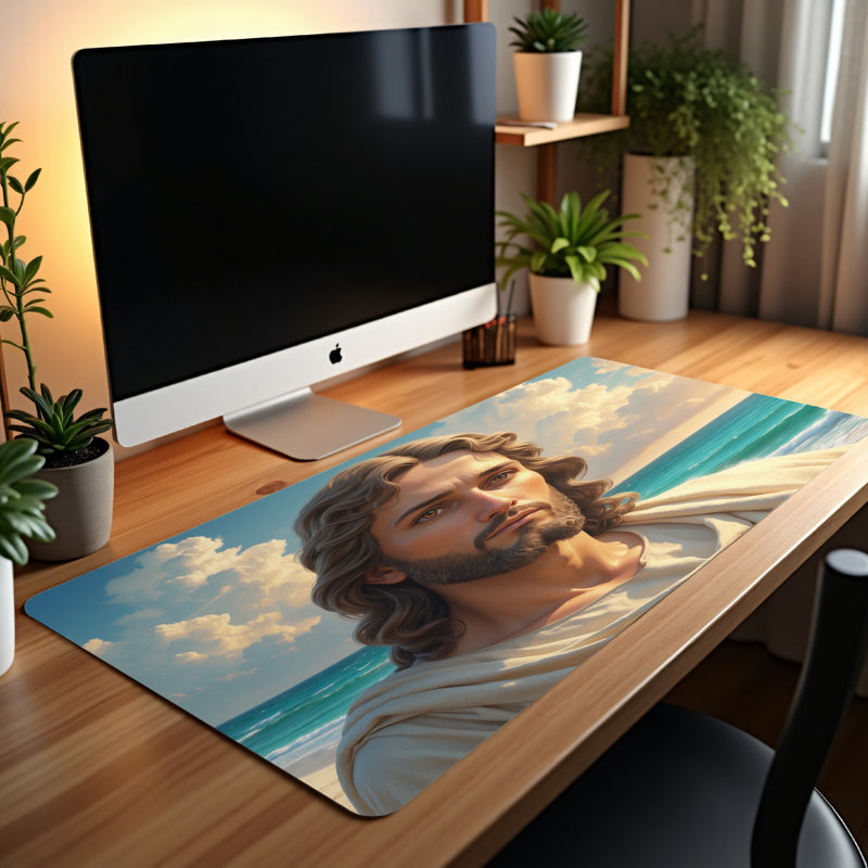 Polyester Desk Pad, 31.5x15.5
