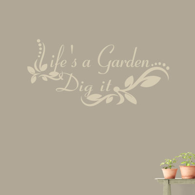 Adhésif mural « life a jardin »