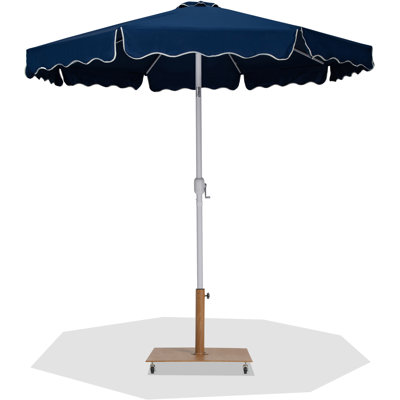 Amalfi Fabric With Piping / Aluminum Patio Umbrella With Base Sets