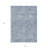 3' X 5' Denim Blue And Ivory Abstract Washable Indoor Outdoor Area Rug