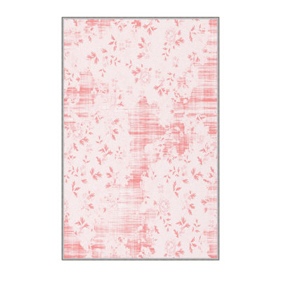 Stylish Hall Carpet 2.6 x 4.9 Feet, 100% Polyester with 8 mm Pile Height | Antibacterial, Non-Slip PVC Felt Dot Underside | Machine Washable, 3D Digital Printing | Perfect for Home Entryways & Living Spaces