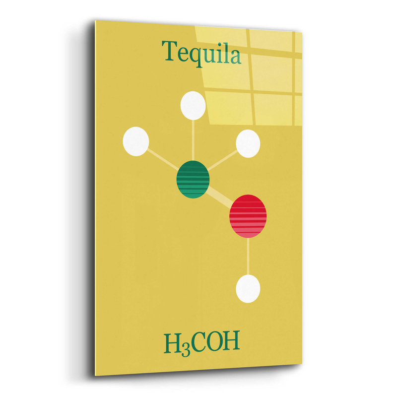"Téquila Molecule" par Maxim, H 24 po x l 16 po x P 0,2 po