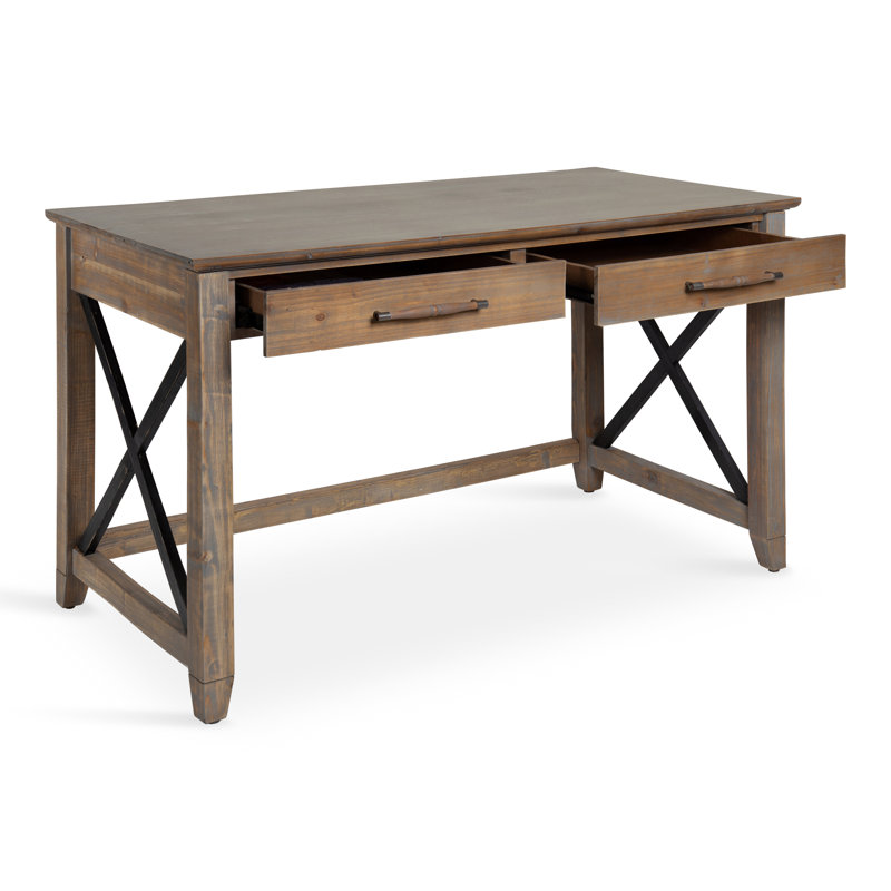 Bureau en bois massif Rihan
