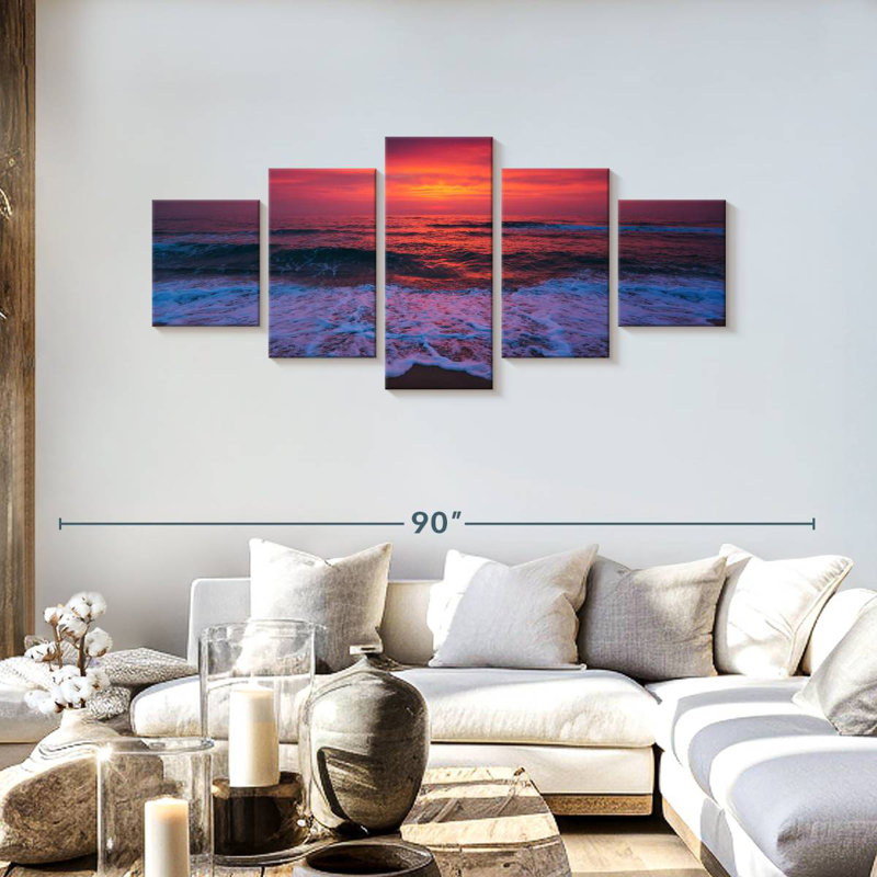 Azaline Sunrise Waves, H 30 po x l 68 po