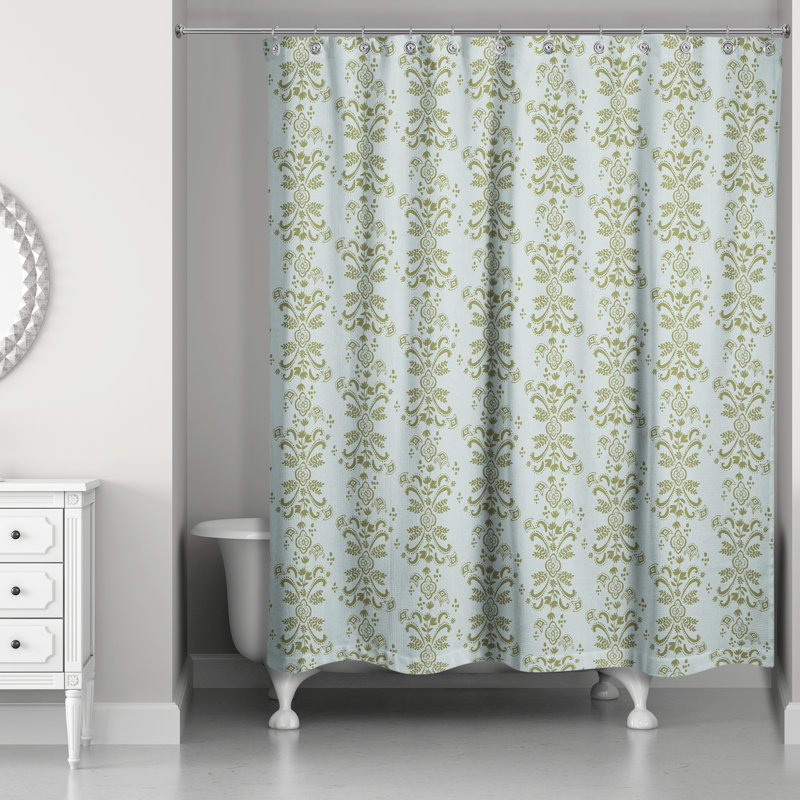 Ensemble de rideau de douche polyester polyester, Vert