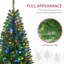 Arbre de Noël artificiel haut de 5 pi avec 36 branches, 152 lumières DEL blanc chaud ou coloré, ouverture automatique-386906715