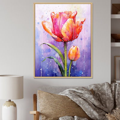 Mauve tulipe mauve liquide