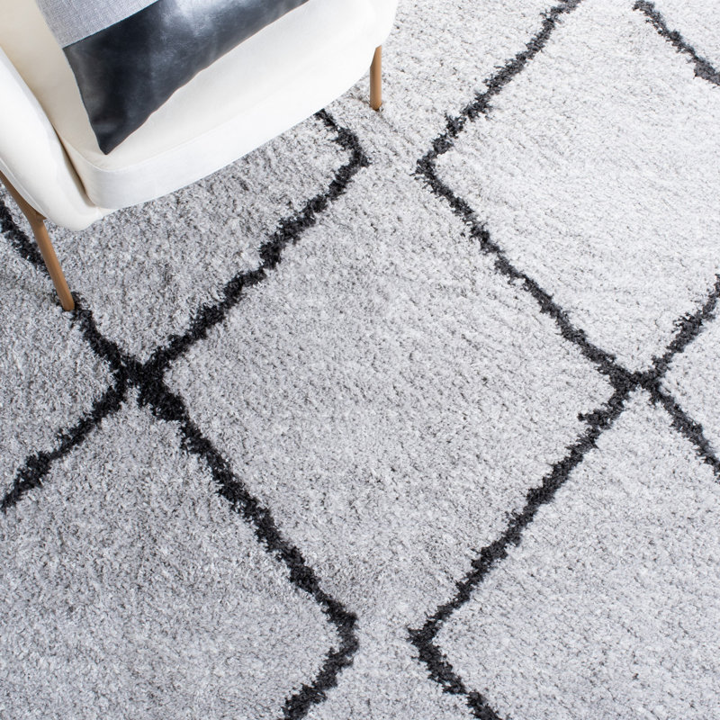 Tapis géométrique Prager Shag 500 Performance, Rectangle 3 pi x 5 pi