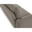 Canapé modulaire moderne à 2 places Canapé modulaire à dossier lâche Canapé en tissu texturé avec accoudoirs carrés