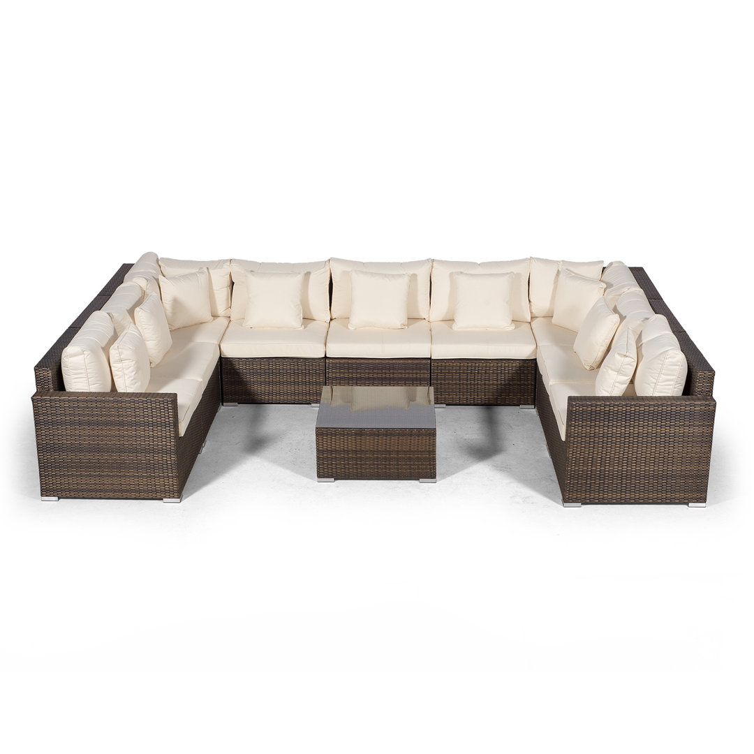 Yancey 5 Seater Rattan Corner Sofa Set