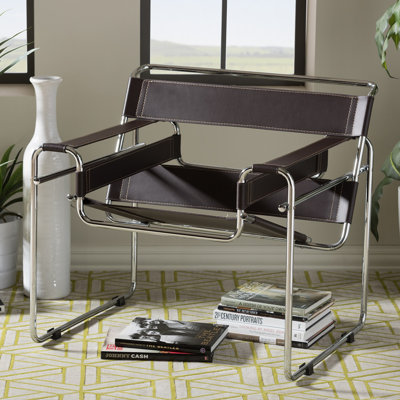 Aaisha Faux Leather Armchair
