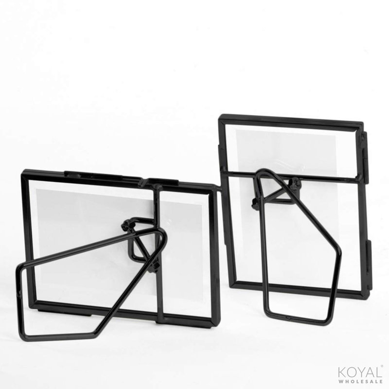 Ensemble 8 pièces de cadres à photos flottantes pressées, 3 po x 4 po