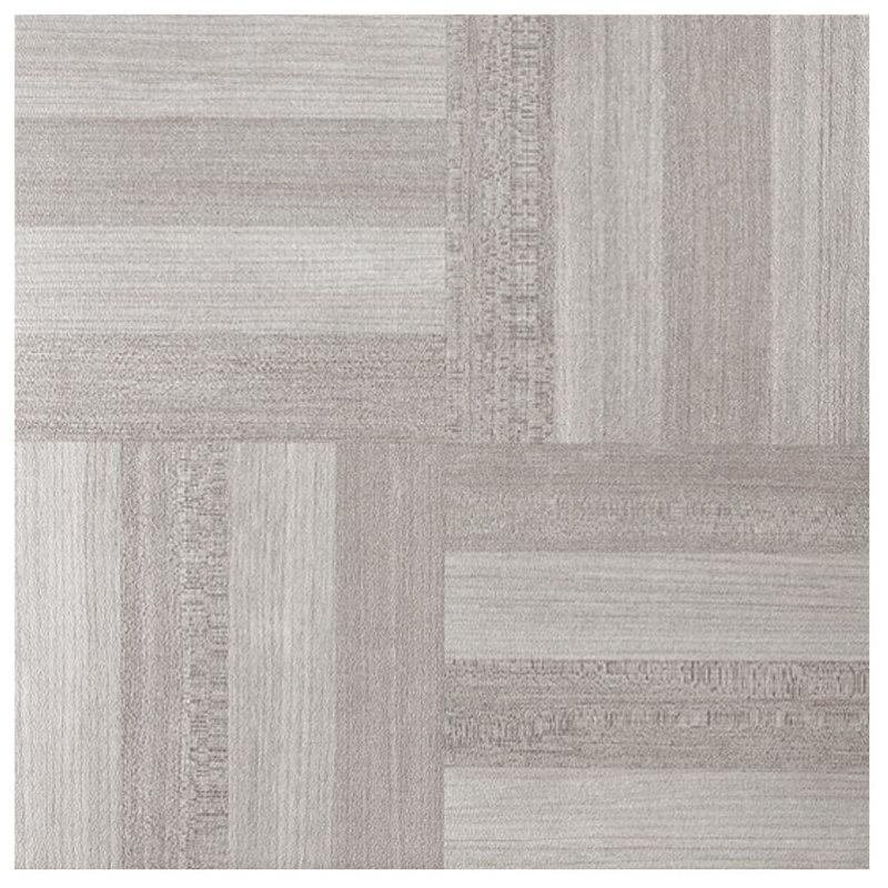 Carreaux de sol en vinyle 9 pièces Weel Trends Portfolio de 12 mm x 12 po, gris cendré, Ash Grey, Paquet de 1