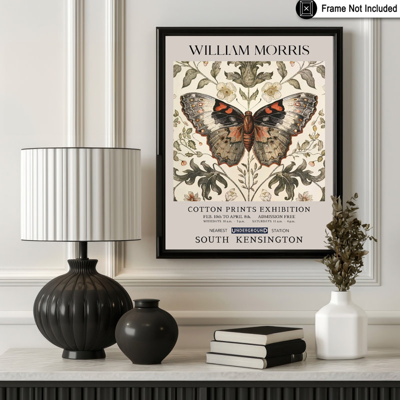 William Morris - Papillon No8, Unframed, Poster, 11"H x 14"W