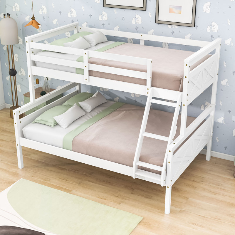 Arista Kids Twin Over Full Bunk Bed, White