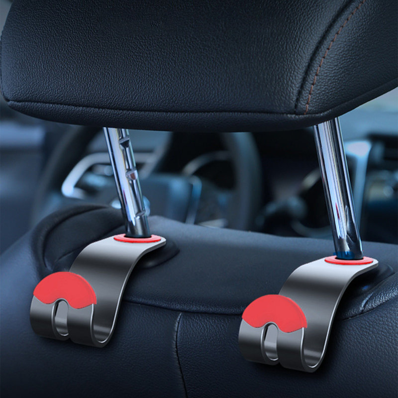 Porte-crochets en métal pour voiture, Red