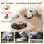 Bols pour chien surélevés avec armoire de rangement, support pour bol surélevé pour chien, station d'alimentation pour animaux avec alimentation lente et antidérapante, pour grands animaux de compagnie, chêne, bois
