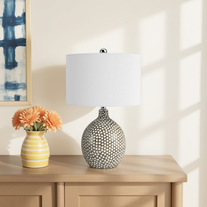 Orsa Avalene 19" Silver Standard Lamp