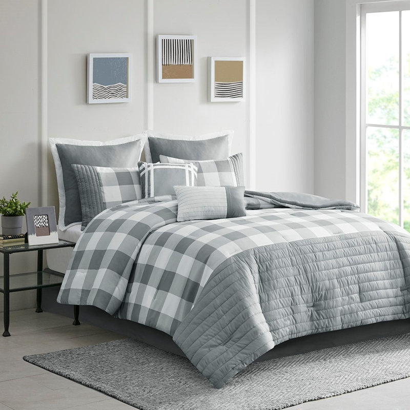 Misisco Polyester Plaid Comforter