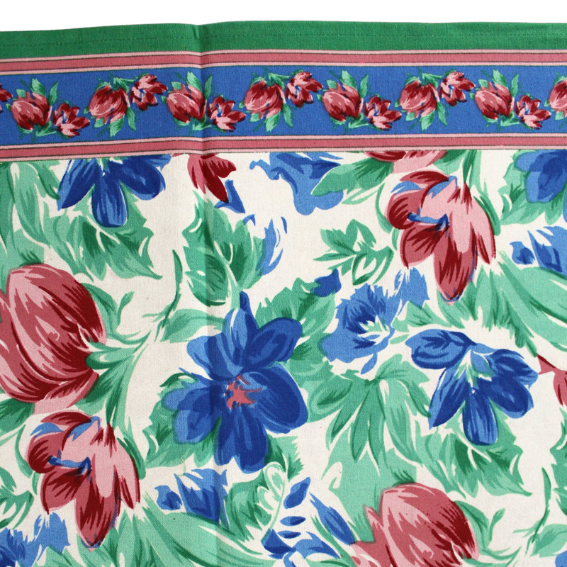 Chemin de table en coton Floral