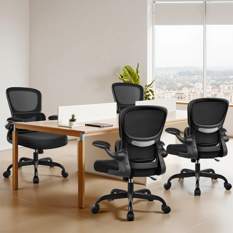 Enrikas Ergonomic Mesh Task Chair, Black/Black