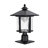 Credle Black 1 -Light 15.25" H Solar Powered Integrated LED Post and Pier Mount Light