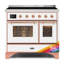 Cuisinière à induction 40 pouces avec 6 éléments à induction ILVE Majestic II Series (porte en verre)-1887566569