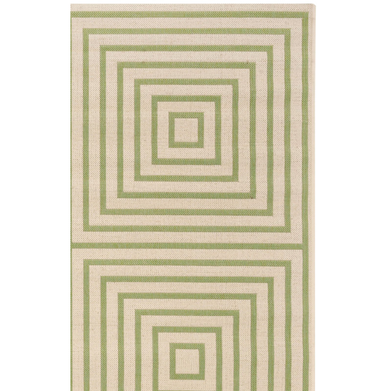 Kelli 100 Performance Geometric Indoor/Outdoor Area Rug, Square 6'7"