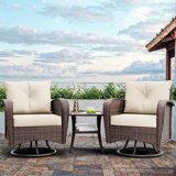 2-Person Square Outdoor Set With Cushions