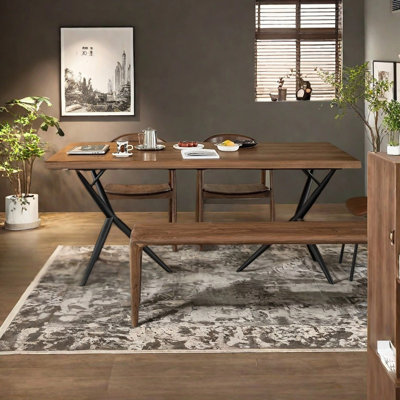 Rectangular Nordic dining table