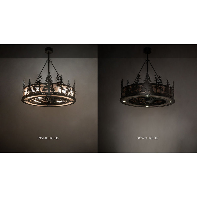 Tall Pines Downrod Ceiling Fan