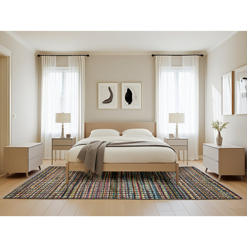 Abstract Indoor Rug, Rectangle 5' x 8'