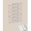 6-Tier Glass Shelf  Bookshelf-2061899582