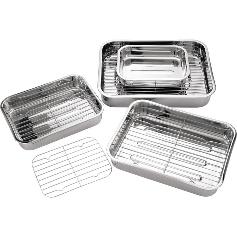Belfry Kitchen Rhine Non-Stick Stainless Steel Roasting Pan