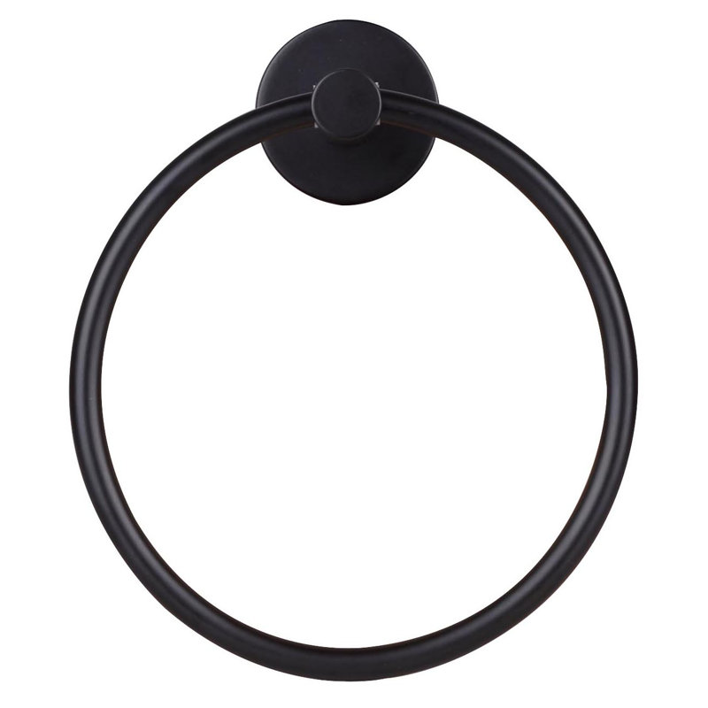 Cain Towel Ring, Black