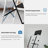 4 Step Stool Steel Folding Step Ladder with Handrail