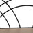 Decorative Metal and Wood Hanging Wall Storage for Home Decor - Modern Sculpture for Kitchen or Bedroom - Set of 3, 24", 21", 19", Brown & Black