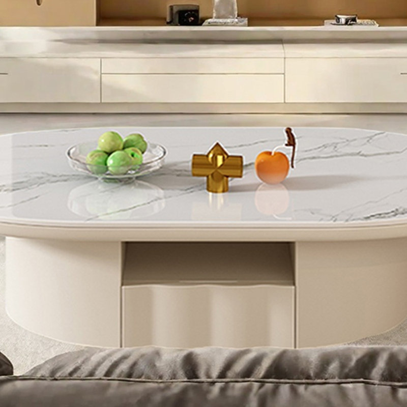 Table basse italienne minimaliste, H 16,14 po x L 51,18 po x l 27,55 po