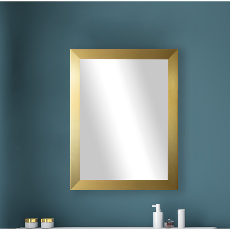 Orelie Wood Flat Wall Mirror, 32" H x 24" W