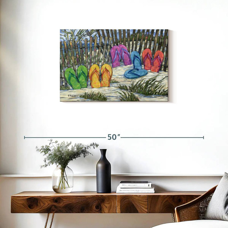 Gillard Impressions Of Flip Flops III, 20" H x 30" W
