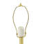 Lampe de table en marbre et or Krista 13 po x 13 po x 26 po