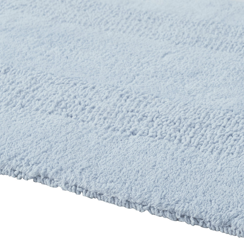 Jessica Ebern Designs Home Jessica Ring Spun Cotton Bath, Light Blue, Single - 20" L x 32" W