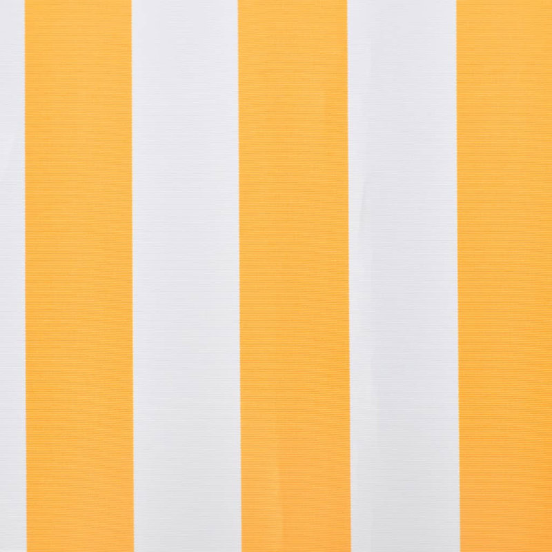 Awning Top Sunshade Canvas, Orange/White, 3m W x  4.8m D