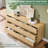 9-Drawer Farmhouse Dresser, Rustic Wood Chest of Drawers with Natural Texture-1989545420